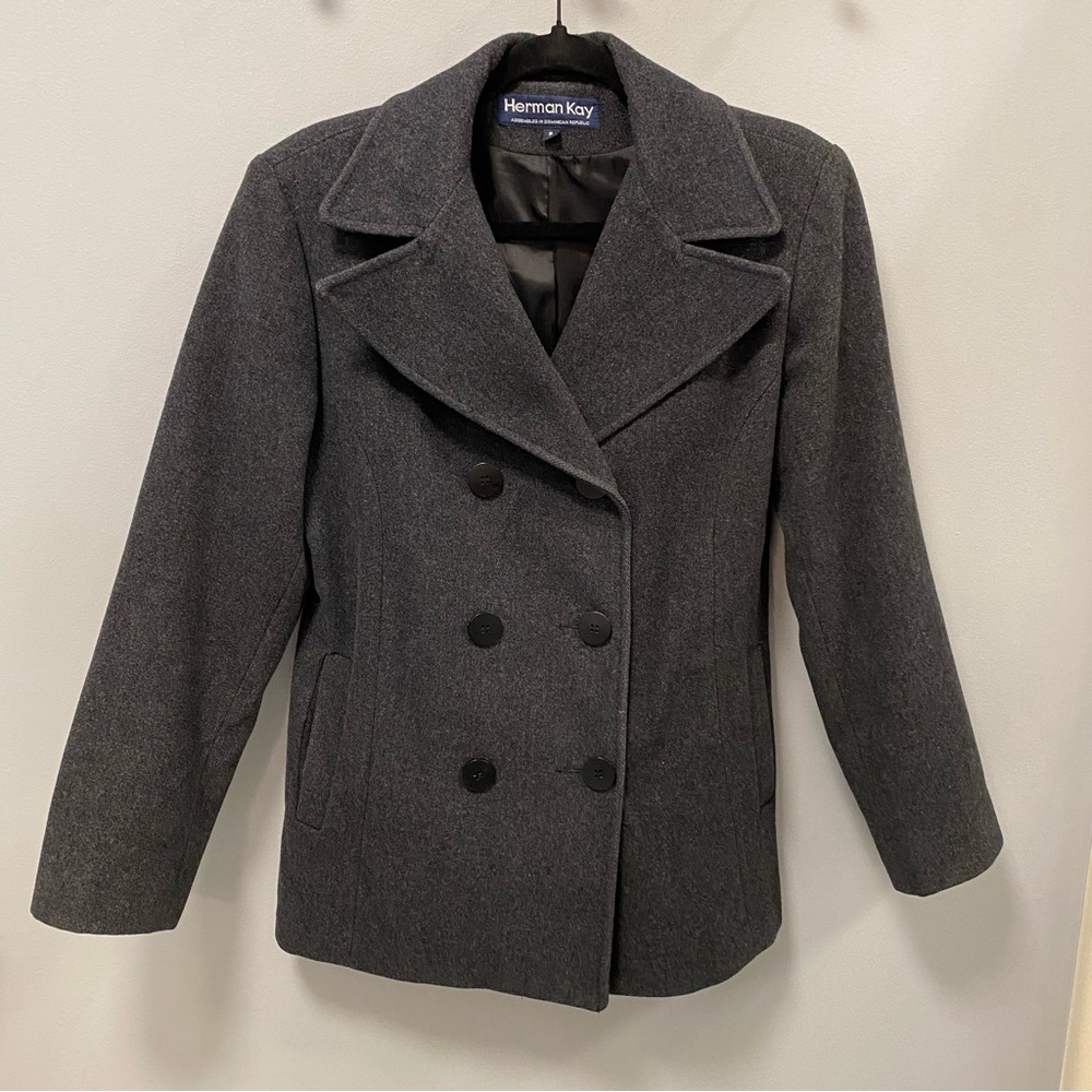 Herman Kay woman’s wool pea coat size small/ medium